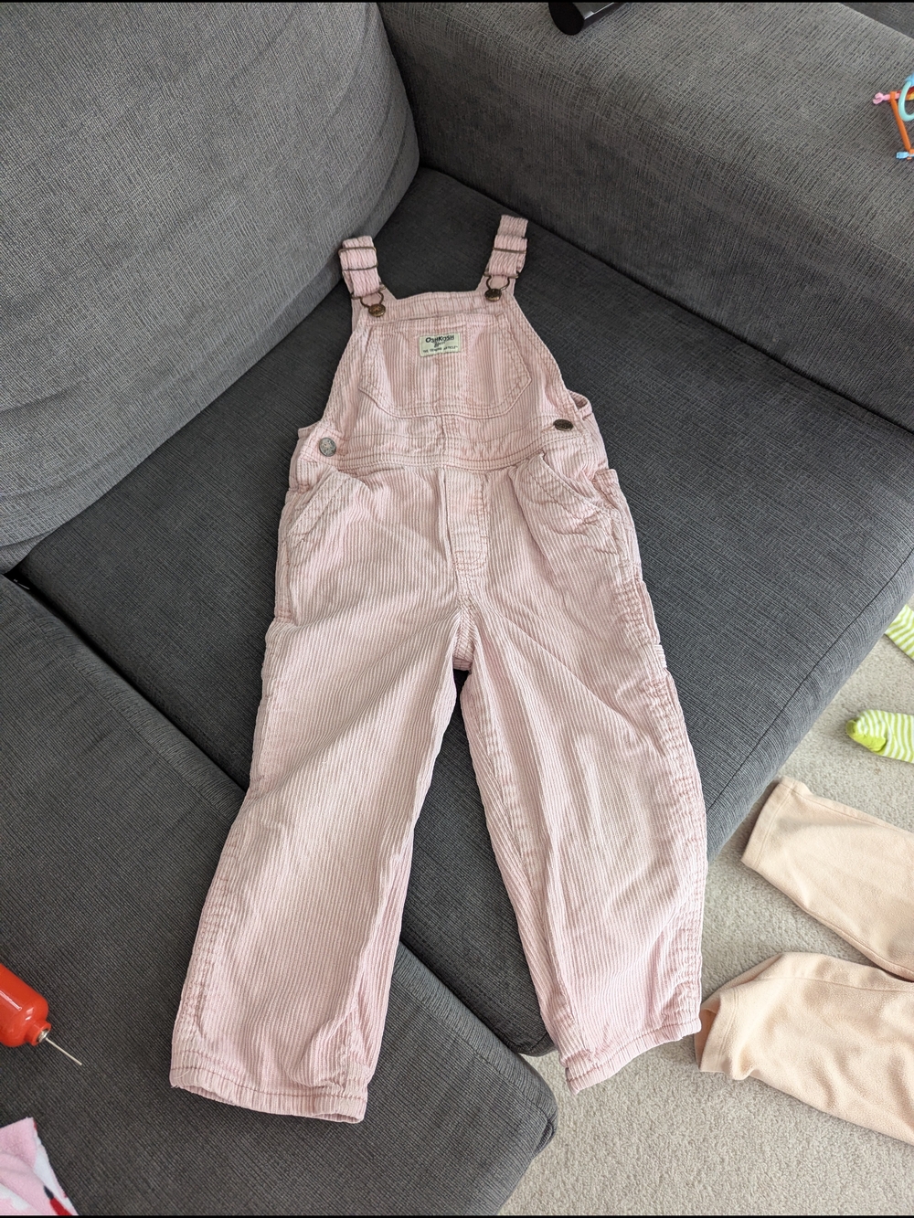 Carters Pink Corduroy Kids Overalls